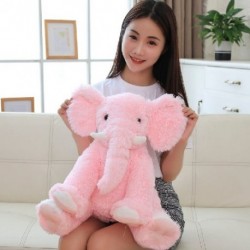 Szín: rózsaszín - 50 cm aranyos csecsemő plüss elefánt játék puha megnyugtató elefánt játszótárs nyugalom baba baba
