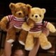 Szín: 4 - 1db 35cm-es Kawaii Hug Pulóver Teddy Bear Plüss babák Lovely Bear ruhákkal Szívpárna Szép esküvői Valentin