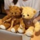 Szín: 4 - 1db 35cm-es Kawaii Hug Pulóver Teddy Bear Plüss babák Lovely Bear ruhákkal Szívpárna Szép esküvői Valentin
