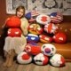 Szín: tiszta - 10 cm Kawaii Poland Ball medál plüssjáték KÍNA USA FRANCIAORSZÁG Countries Golyóbabák Töltött Anime