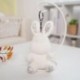 Szín: fehér nyúl - 12-15 cm Aranyos Nyulak Bear Unikornis Plüss függő babák Kawaii Unicorn gyémánt kulcstartó