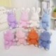 Szín: narancssárga medve - 12-15 cm Aranyos Nyulak Bear Unikornis Plüss függő babák Kawaii Unicorn gyémánt kulcstartó