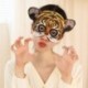 Szín: barna leopárd - 14*18cm Halloween karácsonyra Vicces maszk babák szimuláció plüss tigris sas leopárd macska állat