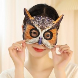 Szín: sas - 14*18cm Halloween karácsonyra Vicces maszk babák szimuláció plüss tigris sas leopárd macska állat
