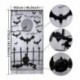 Szín: Kúszó szellem - Halloween Creeping Ghost Csipke függöny Halloween ajtó ablak dekoráció otthonra ijesztő koponya