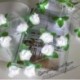 Szín: vegyes - 10/20db LED Rózsa lámpa Hab Rózsa Tündér Fényfüzér Esküvői Valentin napi csokor Party Garland Decor