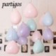 Szín: macaron vörös - 10db 10 hüvelykes szív lufi macaron színek latex lufi matt színű léggömb születésnapi parti