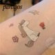 Szín: forma1 - 1db Unicorn Tattoo matricák rózsaszín szivárvány unikornis gyerekek születésnapi parti dekoráció buli