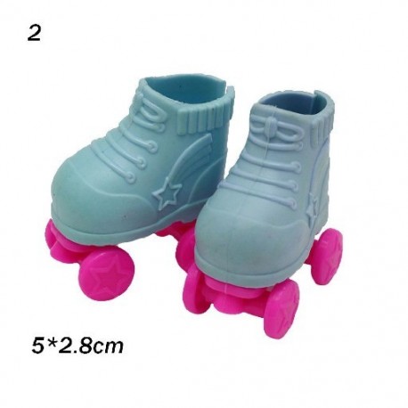 Szín: 2 - Színes műanyag divattalp hossz 2,3-5 cm Kiegészítők Babák Görkorcsolyák Babacipők Csizmák Bőr rövid