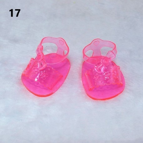 Szín: 17 - 28 stílus Egyéb kiegészítők Kiváló minőségű 16 hüvelykes baba test PVC baba viselet divat szandál