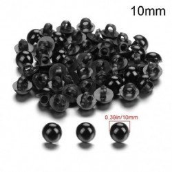 Szín: 10mm - 50db Babagyerek plüssjáték 9-25mm Műanyag Medvék Tű Nemezelő Babák Kiegészítők Állatok Bábok