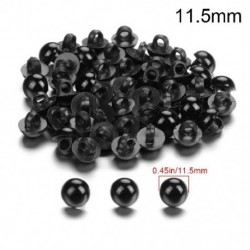 Szín: 11,5 mm - 50db Babagyerek plüssjáték 9-25mm Műanyag Medvék Tű Nemezelő Babák Kiegészítők Állatok Bábok
