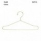Szín: arany-40-10db - 10db aranyos mini vállfák fém baba ruha ruha állvány szervező baba ruha miniatűr vállfák