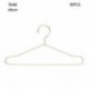 Szín: arany-65-10db - 10db aranyos mini vállfák fém baba ruha ruha állvány szervező baba ruha miniatűr vállfák
