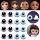Szín: fekete-15mm - 6 mm 8 mm 10 mm 12 mm 14 mm kék fekete üveg szemek szemgolyó BJD babához DIY baba készítés
