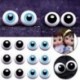 Szín: fekete-15mm - 6 mm 8 mm 10 mm 12 mm 14 mm kék fekete üveg szemek szemgolyó BJD babához DIY baba készítés