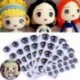 Szín: 10mm - Anime figura baba oktatási játékok pillangó alakú aranyos matrica rajzfilm Szem matricák agyag matricák arc