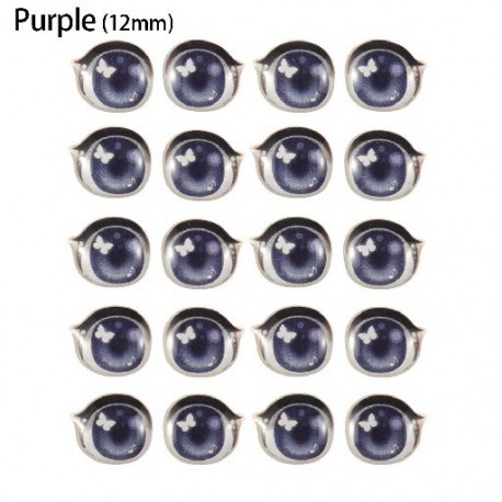 Szín: 12mm - Anime figura baba oktatási játékok pillangó alakú aranyos matrica rajzfilm Szem matricák agyag matricák arc