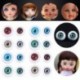 Szín: kávé - 12 mm - 10 pár 10 mm-es 12 mm-es kiegészítők BJD babához DIY baba készítés kézműves Biztonsági állat
