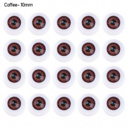 Szín: kávé - 10 mm - 10 pár 10 mm-es 12 mm-es kiegészítők BJD babához DIY baba készítés kézműves Biztonsági állat