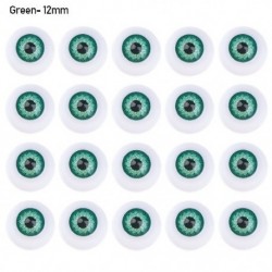 Szín: zöld - 12 mm - 10 pár 10 mm-es 12 mm-es kiegészítők BJD babához DIY baba készítés kézműves Biztonsági állat