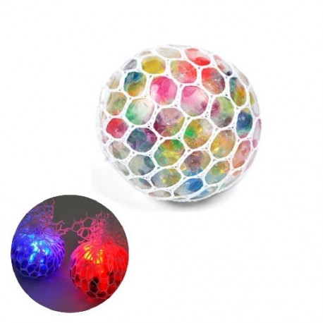 Szín: BALL-7 (LED fény) - Stresszoldó összenyomó labdák gyerekeknek és felnőtteknek Prémium stresszoldó,