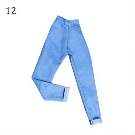 Szín: 12 - 11,5&quot -es divat baba farmernadrág bőr nadrág rövidnadrág baba ruházat 30 cm baba nadrág alkalmi viselet 1