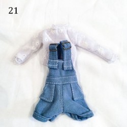Szín: 21 - 11,5&quot -es divat baba farmernadrág bőr nadrág rövidnadrág baba ruházat 30 cm baba nadrág alkalmi viselet 1