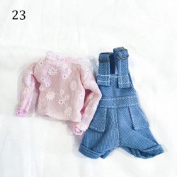 Szín: 23 - 11,5&quot -es divat baba farmernadrág bőr nadrág rövidnadrág baba ruházat 30 cm baba nadrág alkalmi viselet 1