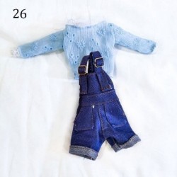 Szín: 26 - 11,5&quot -es divat baba farmernadrág bőr nadrág rövidnadrág baba ruházat 30 cm baba nadrág alkalmi viselet 1