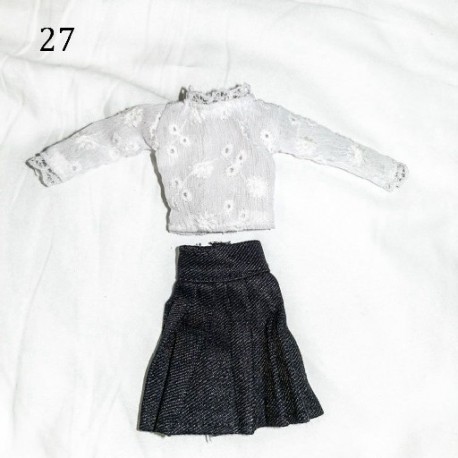 Szín: 27 - 11,5&quot -es divat baba farmernadrág bőr nadrág rövidnadrág baba ruházat 30 cm baba nadrág alkalmi viselet 1