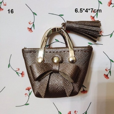 Szín: 16 - Divat 1/6 baba kiegészítők baba kézitáska női bőrtáska pénztárca kiegészítők babaház Mutistyles babák