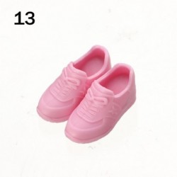 Szín: 13 - Divatcipő 16 cm-es babákhoz 1/3 1/4 baba puha műanyag tornacipő PVC baba alkalmi cipők 2-3,5 cm-es