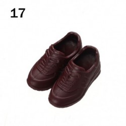 Szín: 17 - Divatcipő 16 cm-es babákhoz 1/3 1/4 baba puha műanyag tornacipő PVC baba alkalmi cipők 2-3,5 cm-es