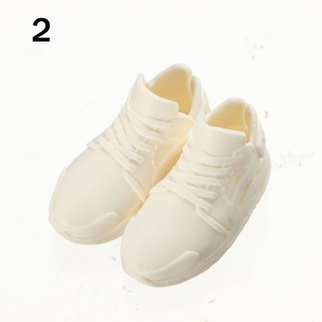 Szín: 2 - Divatos cipők 16 cm-es babákhoz 1/3 1/4 baba puha műanyag tornacipő PVC baba alkalmi cipők 2-3,5 cm-es