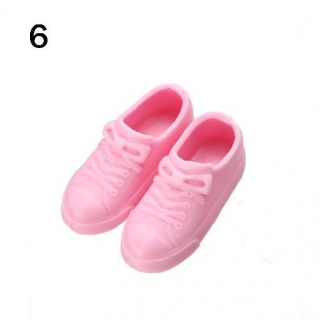Szín: 6 - Divatcipő 16 cm-es babákhoz 1/3 1/4 baba puha műanyag tornacipő PVC baba alkalmi cipők 2-3,5 cm-es