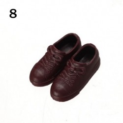 Szín: 8 - Divatcipő 16 cm-es babákhoz 1/3 1/4 baba puha műanyag tornacipő PVC baba alkalmi cipők 2-3,5 cm-es