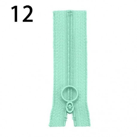 Szín: 12 - Kiváló minőségű 6 cm-es kerek fejű 20 színű mini cipzár, kézzel készített varrás scrapbooking ruha