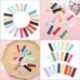 Szín: 16 - Kiváló minőségű 6 cm-es kerek fejű 20 színű mini cipzár, kézzel készített varrás scrapbooking ruha