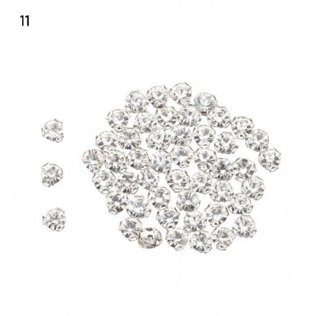 Szín: 11 - 50 db 4 mm-es aranyos mini gyémánt gombok 1/6 babák húzós ruházat varrás csatok babaház Miniatűr barkács