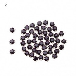 Szín: 2 - 50 db 4 mm-es aranyos mini gyémánt gombok 1/6 babák húzós ruházat varrócsatok babaház Miniatűr