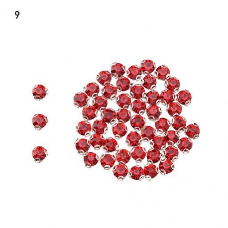 Szín: 9 - 50 db 4 mm-es aranyos mini gyémánt gombok 1/6 babák húzós ruházat varrócsatok babaház Miniatűr