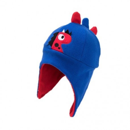 Szín: kék - Szélálló gyereksapka Őszi és téli hidegálló sapka fülvédővel Bomber sapkák fülvédő sapka Lei Feng