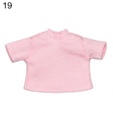 Szín: 19 - Kiváló minőségű kiegészítők ruhák öltönyök 1/12 baba pamut zokni 1/11 baba bugyi DIY babaruha BJD baba