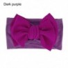 Szín: sötétlila - Puha baba lány kukorica hajpánt gyerekeknek egyszínű masni fejpánt tipegő sztreccs turbán gyerek