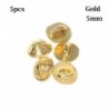 Szín: arany-5db 5mm - 5/10db minigombos csat barkácsolás babakabátok ruhák fém csat minta díszítő csatok 1/6 babaruha