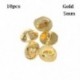 Szín: arany-10db 5mm - 5/10db minigombos csat barkácsolás babakabátok ruhák fém csat minta díszítő csatok 1/6 babaruha