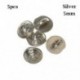Szín: ezüst-5db 5mm - 5/10db minigombos csat barkácsolás babakabátok ruhák fém csat minta díszítő csatok 1/6 babaruha