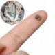 Szín: ezüst-10db 5mm - 5/10db Mini gombos csat barkácsol babakabátok ruhák fém csat minta díszítő csatok 1/6 babaruha