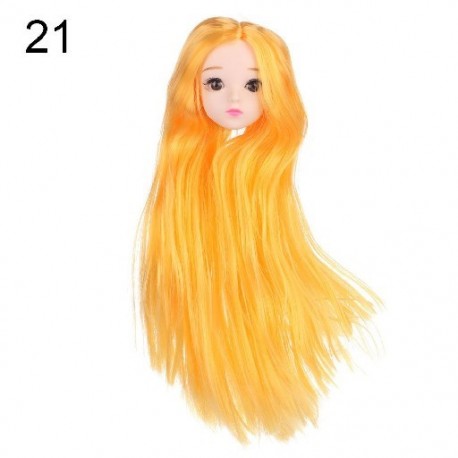 Szín: 21 - Lány ajándék 3D szemek 1/6 BJD többszínű 30 baba közös barkácsfej viselete Ősi babatartozékok babafej